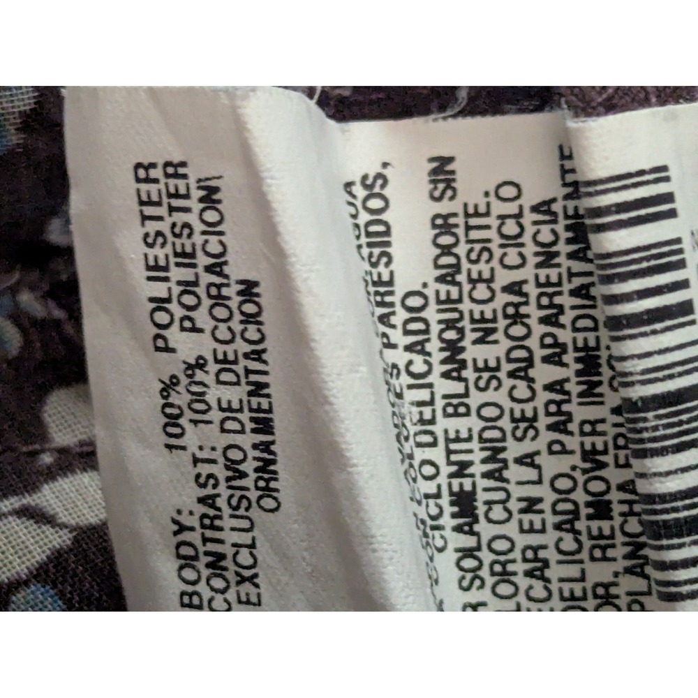 VTG 90s Jonathan Martin Brown‎ Floral Midi Dress w/ Slip Sheer Overlay XS/S USA - Picture 6 of 15